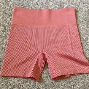 Pink workout shorts
